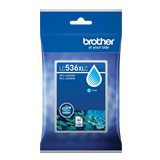 LC536XL Brother LC536XLC Cyan High-Yield Ink Cartridge, 1,500 pages